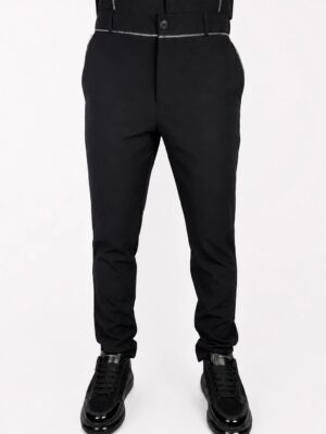 PANTALONI ELEGANTI CU FERMOARE DECORATIVE