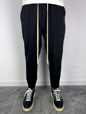 PANTALONI NEGRI CU SNUR LUNG
