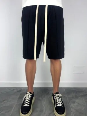 PANTALONI SCURTI NEGRI SNUR LUNG